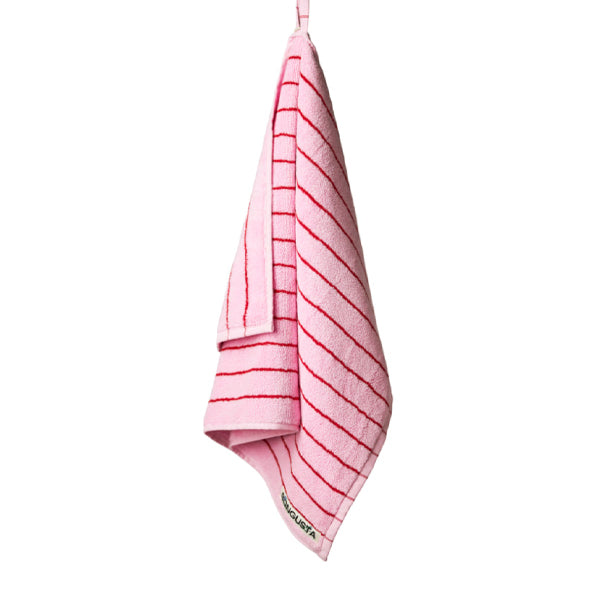 Naram Guest Towels Baby Pink And Ski Patrol Red - By Bongusta