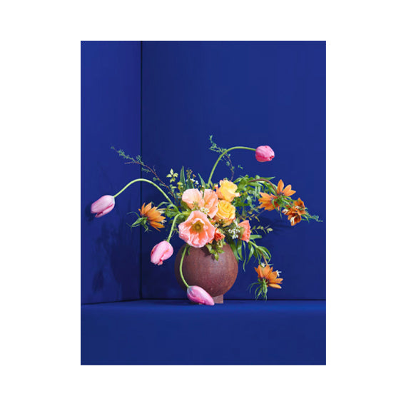 Blomst 01, Blå Print - By Paper Collective