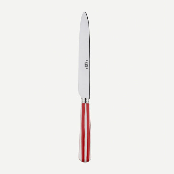 Kniv Stripete Rød/Hvit - By Sabre Paris