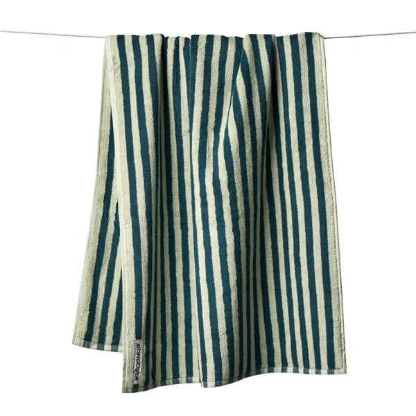 Naram Bath Towels Sea Foam And Deep Teal - By Bongusta