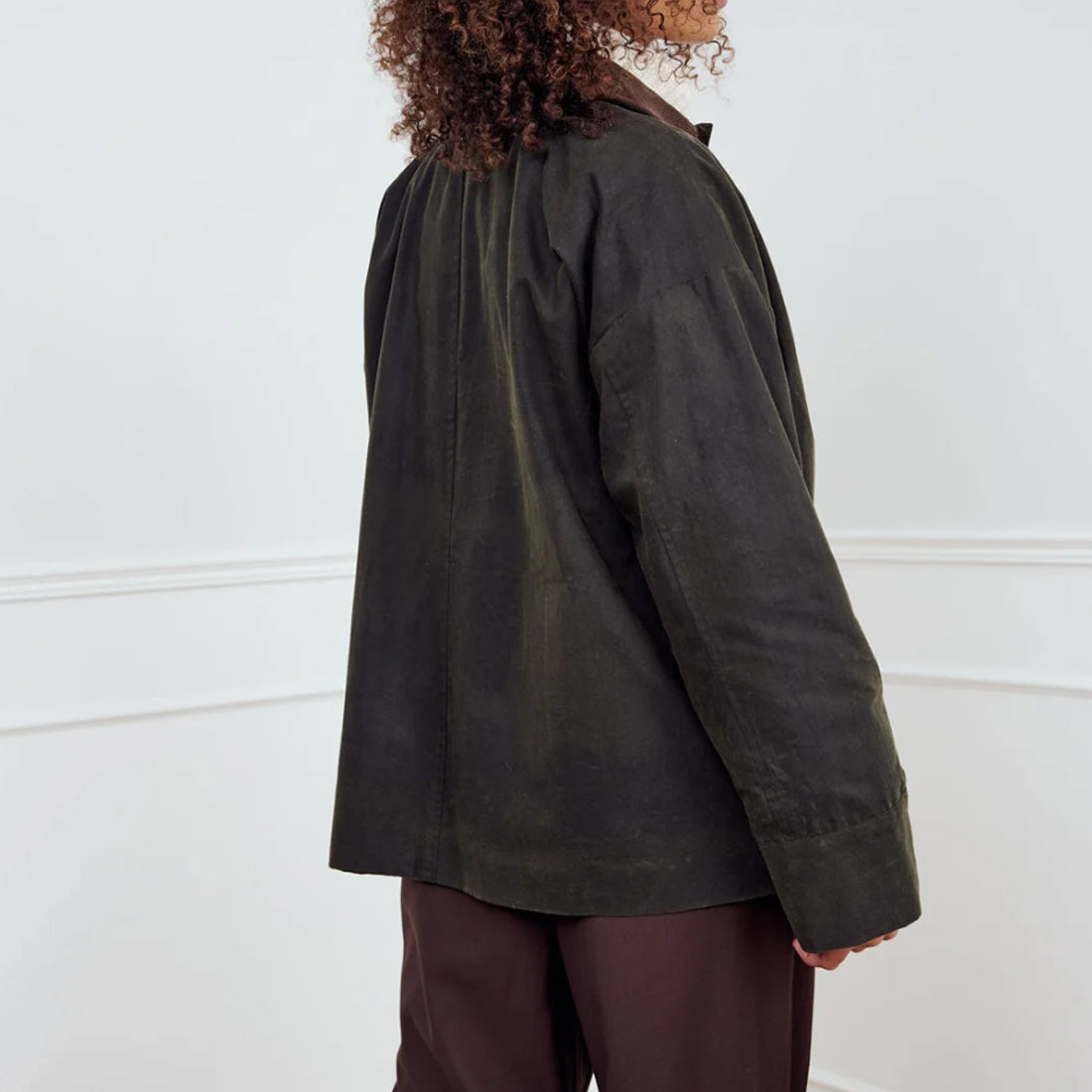 Lupita Wax Jakke Militær Grøn - By Noella