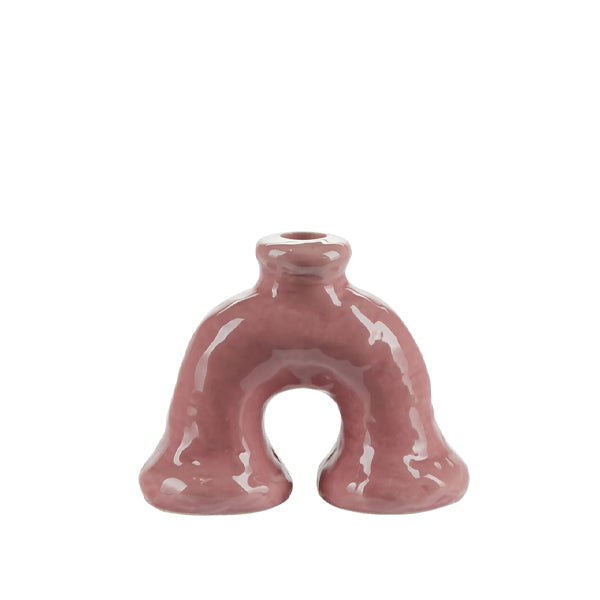 Lysestake Skulpturell Rosa - By Bahne