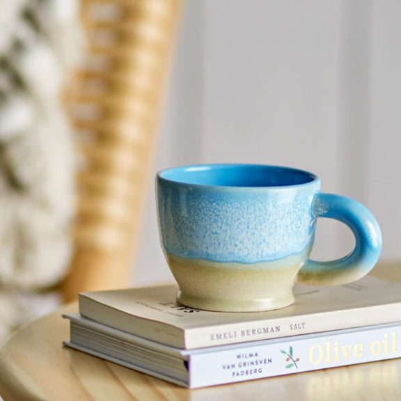 Safie Krus Blå Steintøy - By Bloomingville