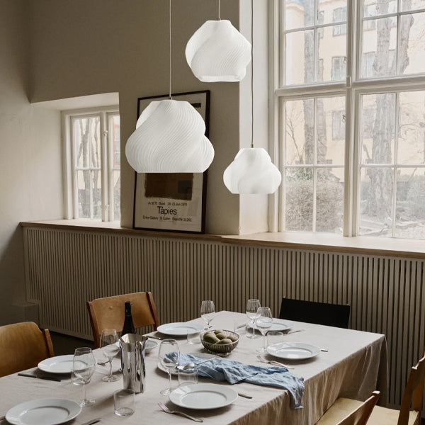 Soft Serve Pendant 02  Chrome - By  Créme Atelier