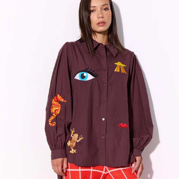 Sasha Skjorte Brun - By Hunkön