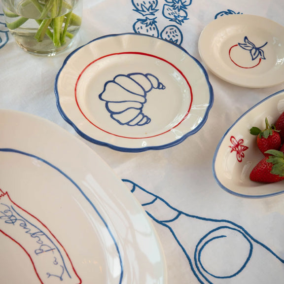 Liten Tallerken Picnic Tomat - By Pick A Poppy