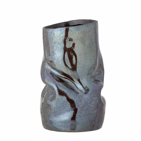 Apio Vase Sort Steintøy - By Bloomingville