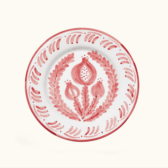 Middagstallerken Granateple Rød  - By Pick A Poppy