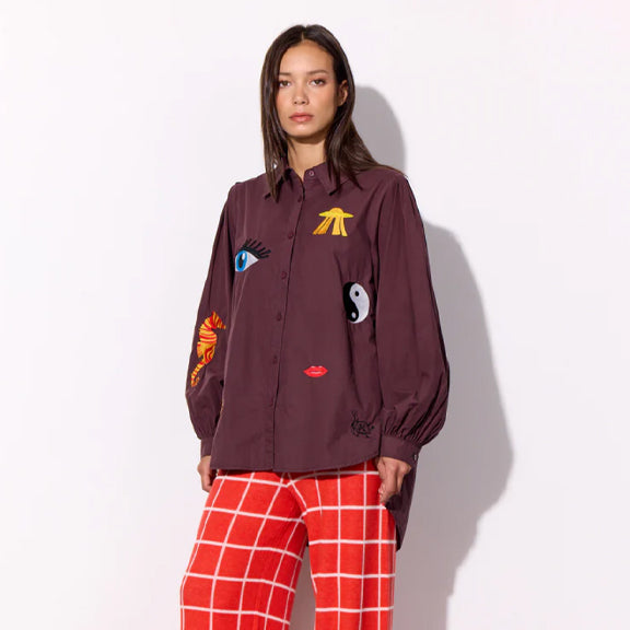 Sasha Skjorte Brun - By Hunkön