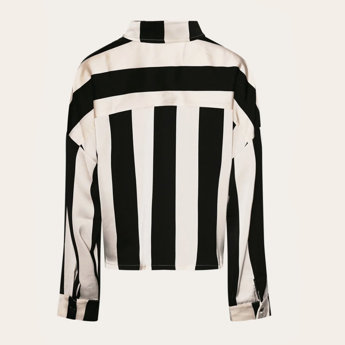 Liara N Shirt Black /Ivory Stripe - By Noella
