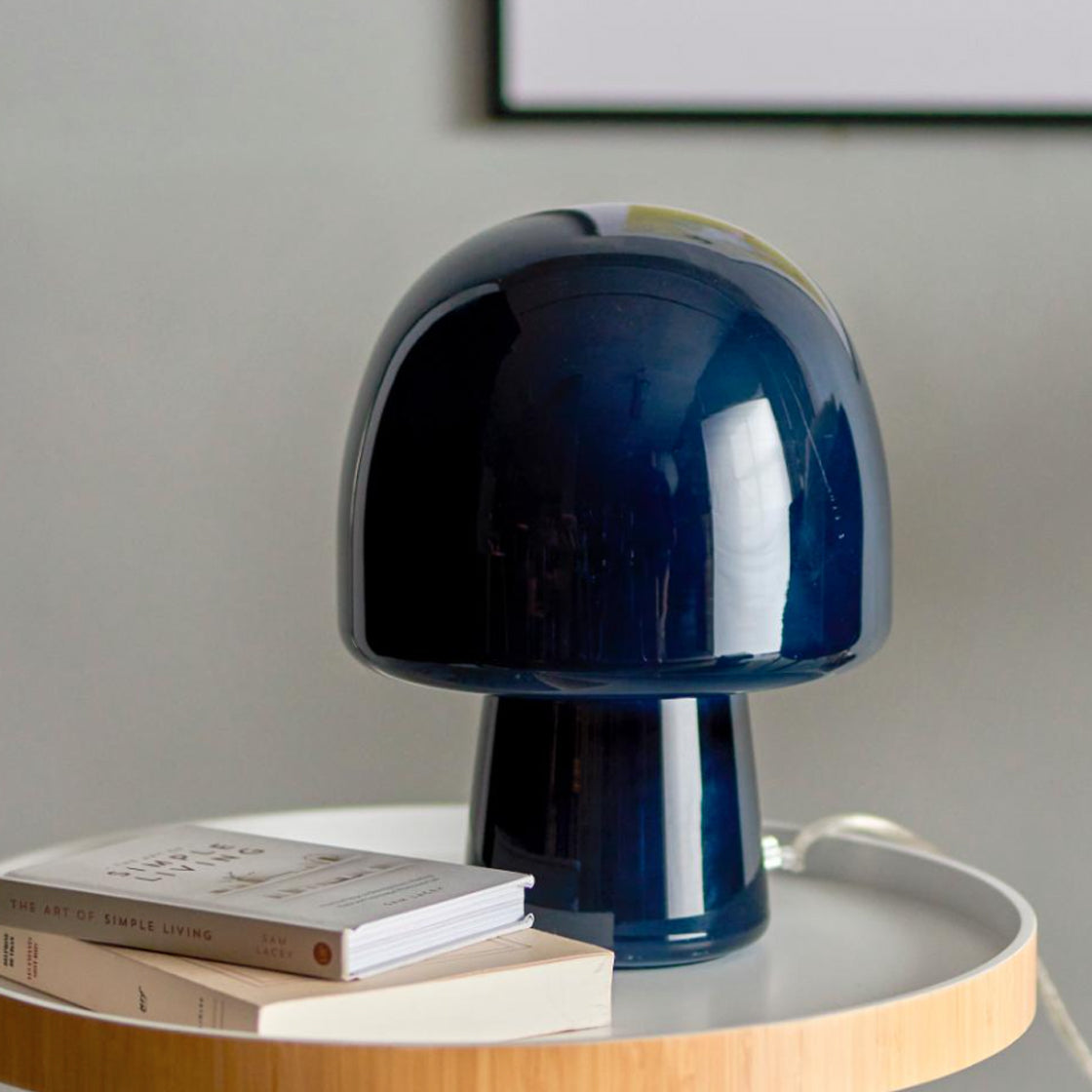 Paddy Bordlampe Mørk Blå - By Bloomingville