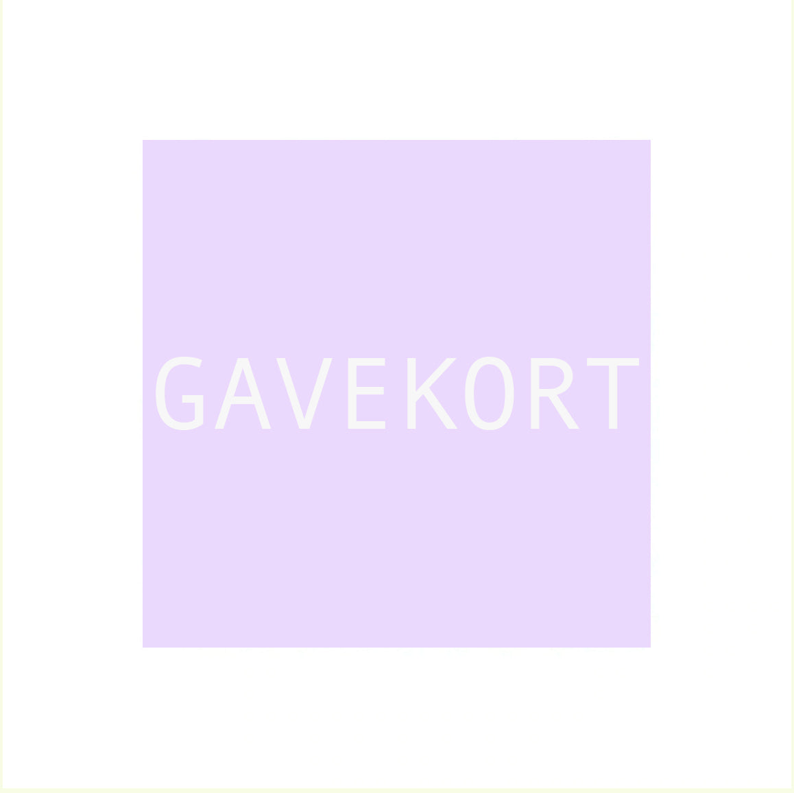 Gavekort