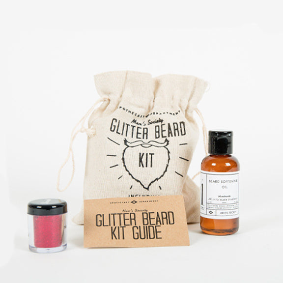 Glitter Beard Kit Silver - By New Mags