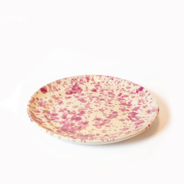 Desserttallerken Creme/lilla - By Nørr & Leo