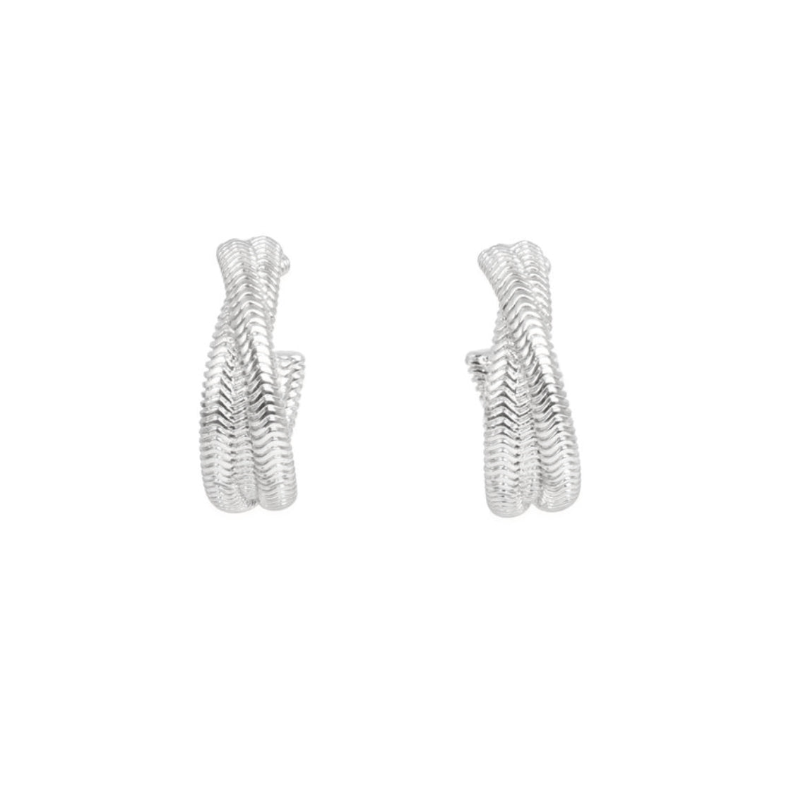 Ny! Øredobber Hoops 2o mm Sweet Fever Silver - By Tone Damli/A&C Oslo