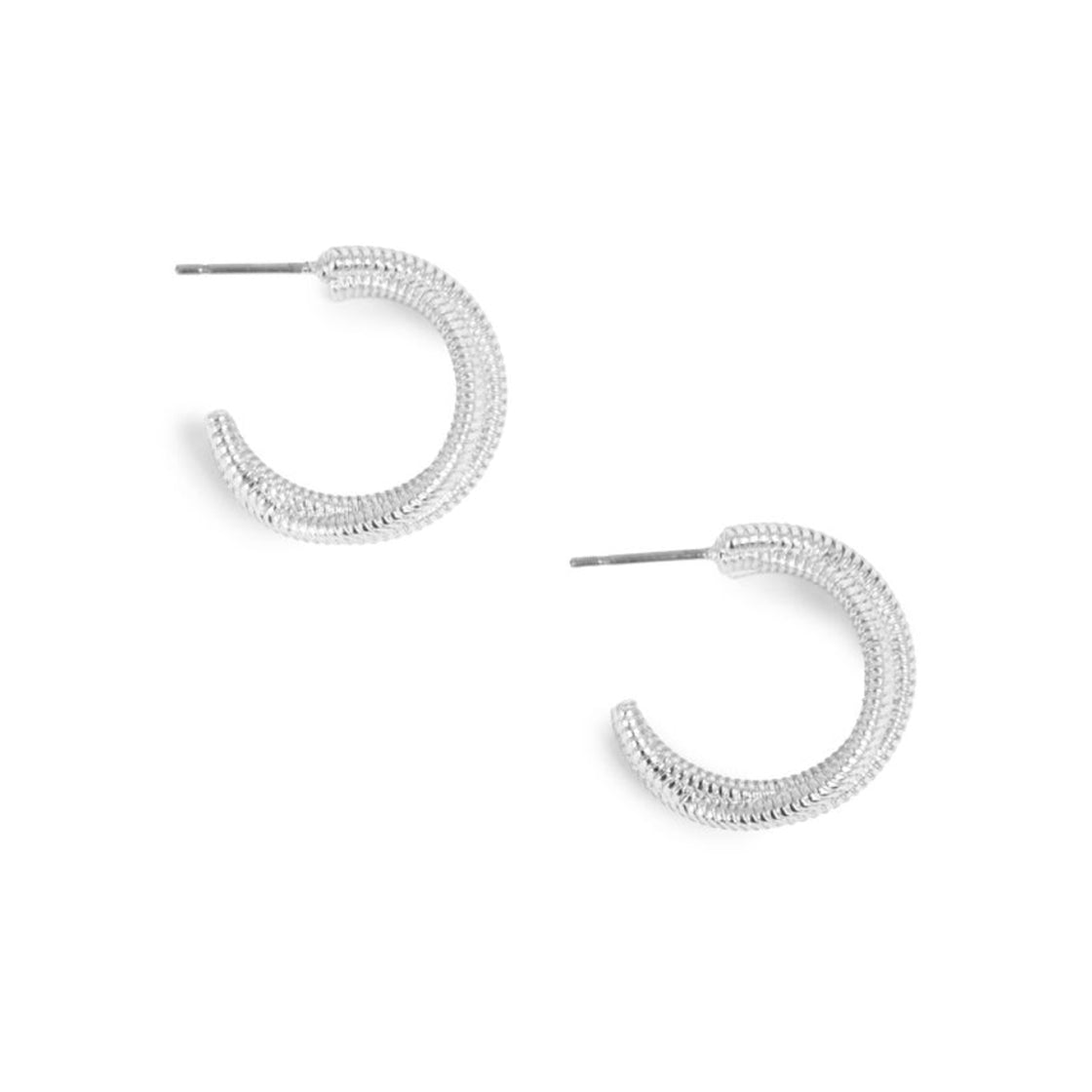 Ny! Øredobber Hoops 2o mm Sweet Fever Silver - By Tone Damli/A&C Oslo