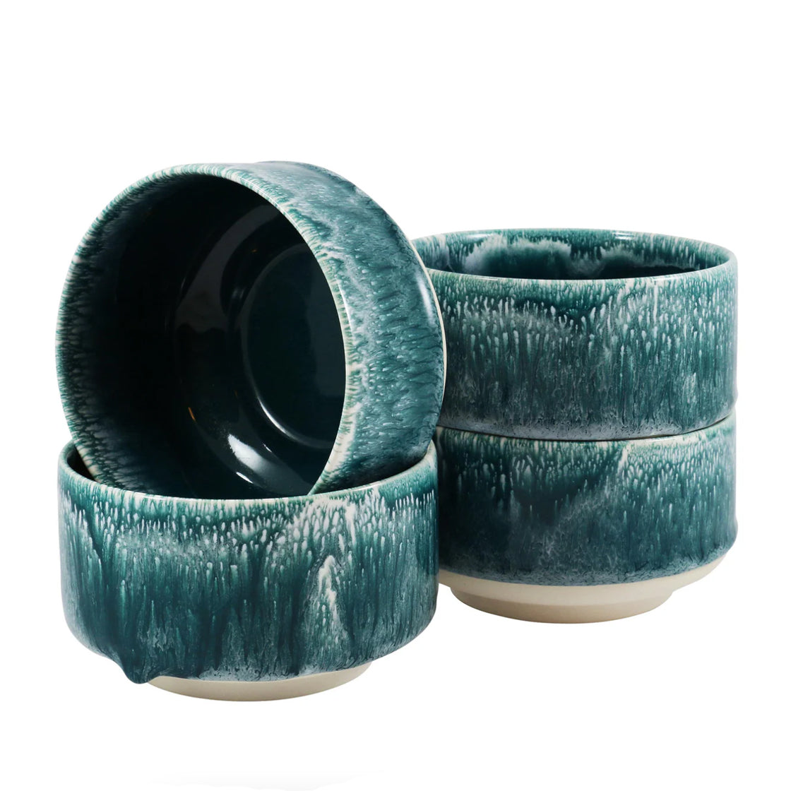 Munch Bowl Andromeda Green - By Studio Arhoj keramikkbolle med teksturert grønnglasur og solid, bred fot