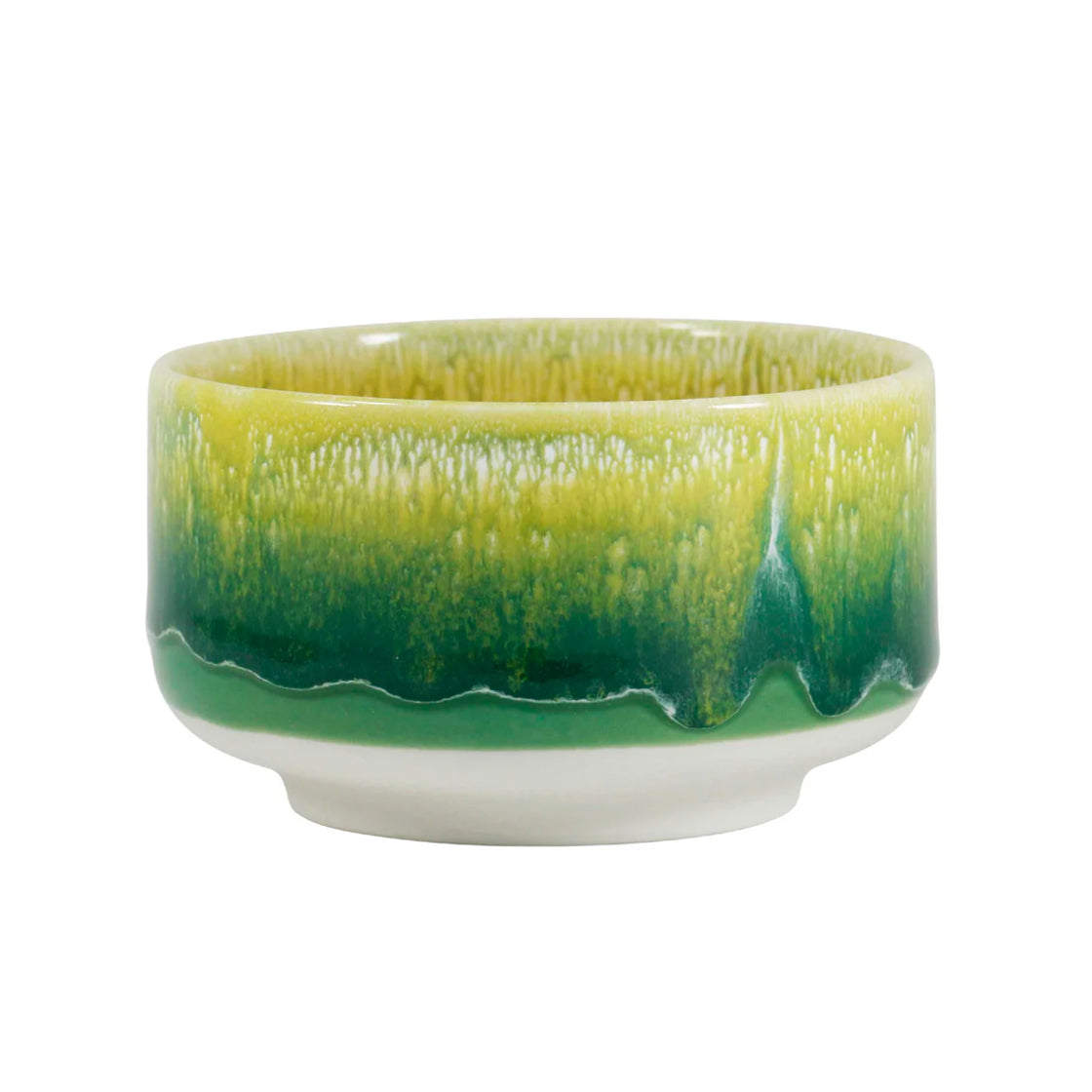 Munch Bowl Banana Leaf - By Studio Arhoj keramikkbolle med grønn og gul glasur samt bred, flat fot for stabilitet