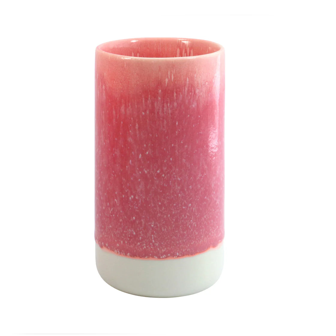 Stash Jar Red Raspberry Sorbet - By Studio Arhoj porselenskrukke med rødlilla glasur og hvit bunn i håndlaget design