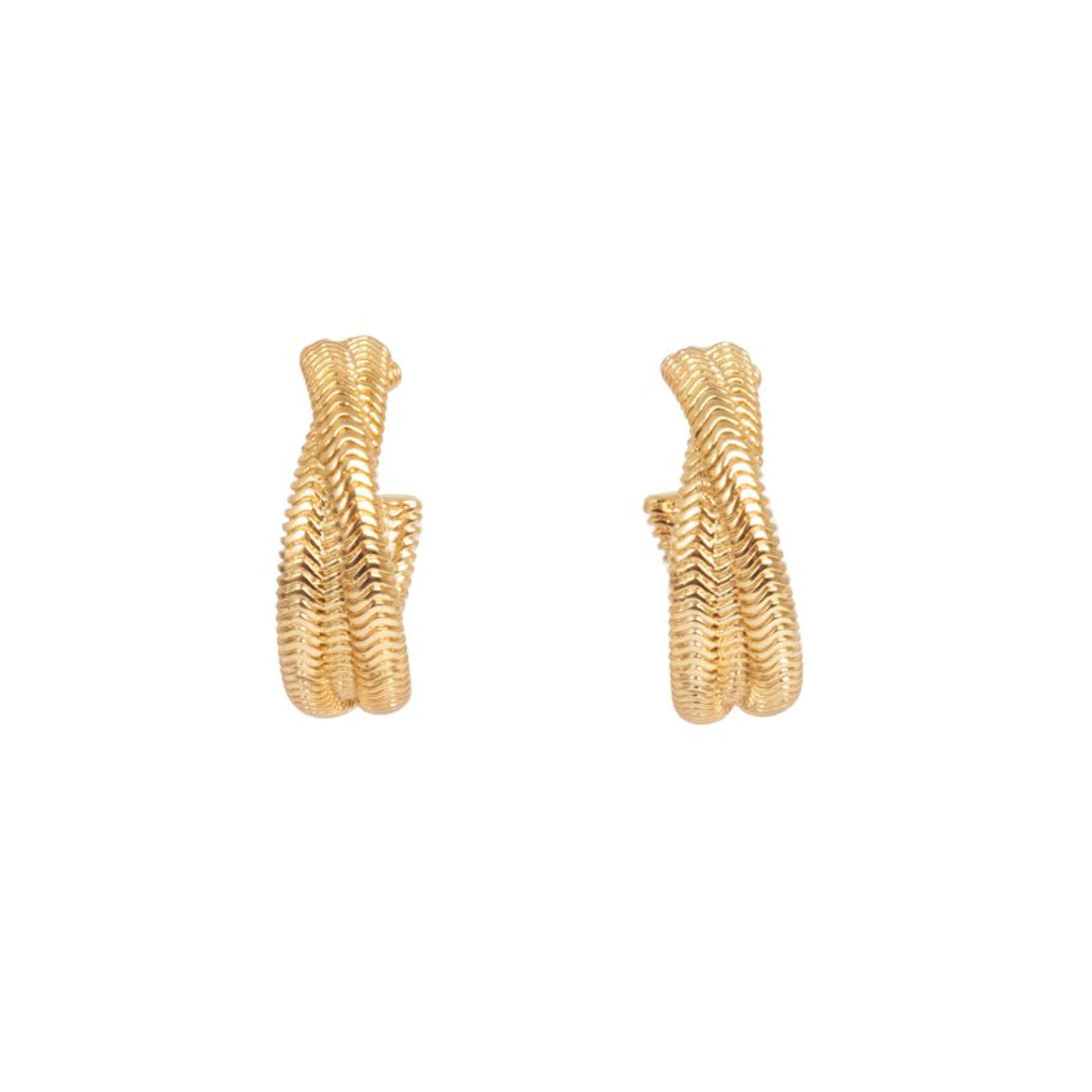 Ny! Øredobber Hoops 2o mm Sweet Fever Gold - By Tone Damli/A&C Oslo