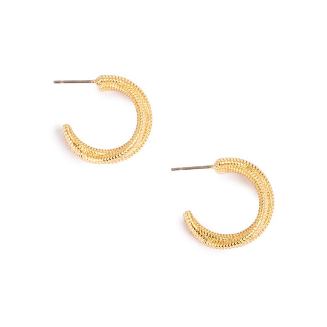 Ny! Øredobber Hoops 2o mm Sweet Fever Gold - By Tone Damli/A&C Oslo