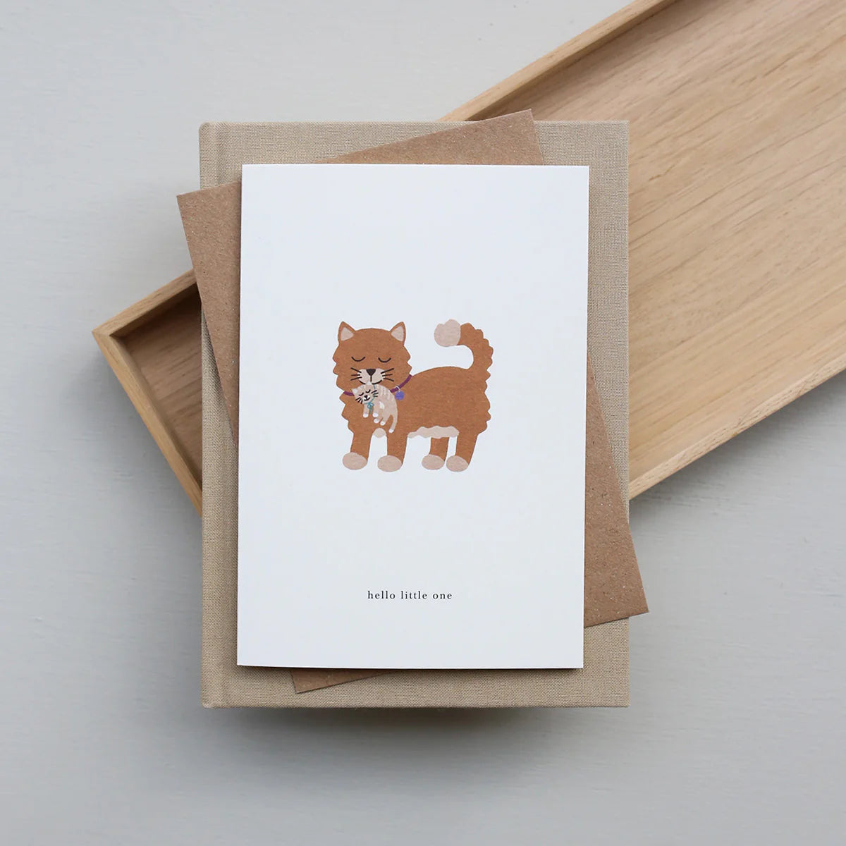 Postkort Baby Cat/Hello Little One - By Kartotek Copenhagen