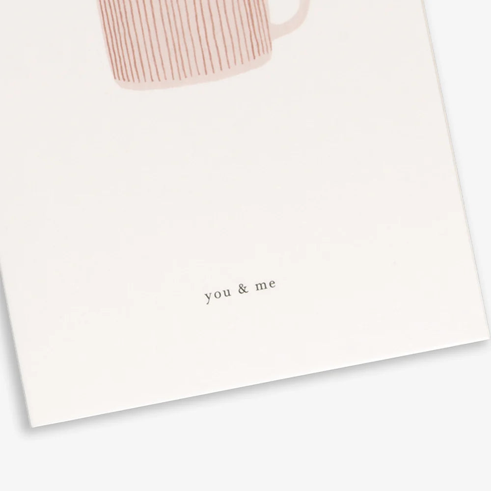 Postkort Cup/You & Me - By Kartotek Copenhagen