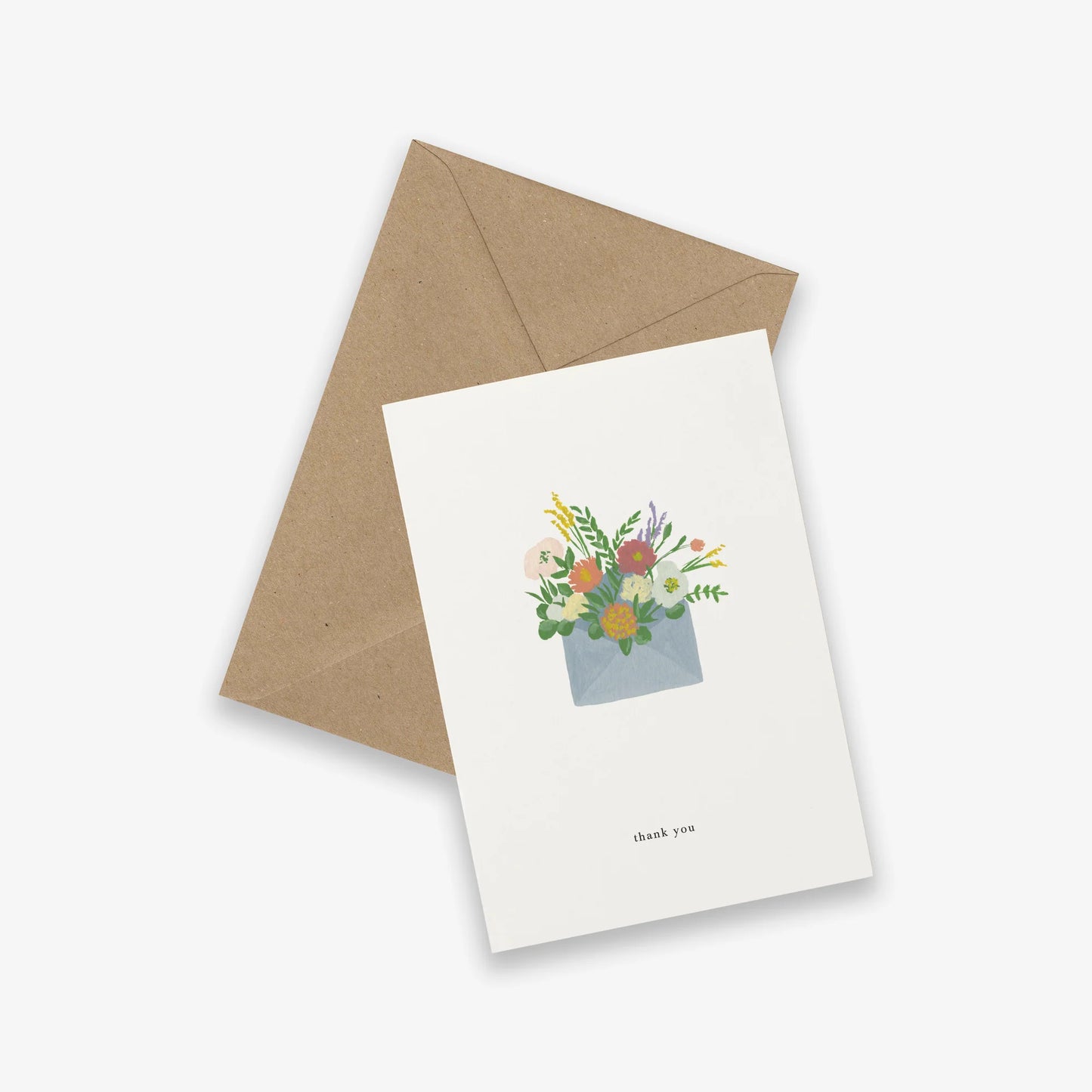 Postkort Flower Envelope/Thank You - By Kartotek Copenhagen