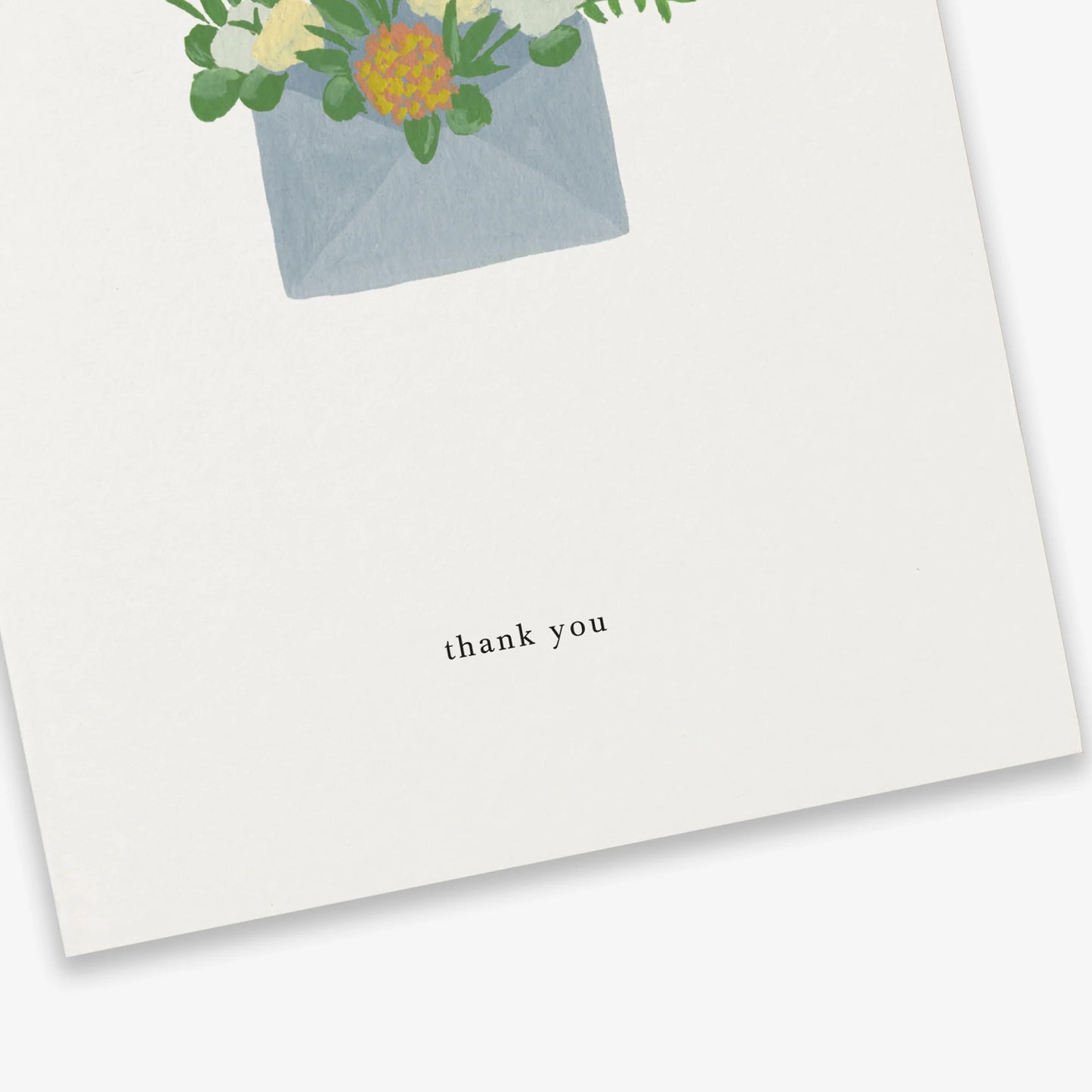 Postkort Flower Envelope/Thank You - By Kartotek Copenhagen