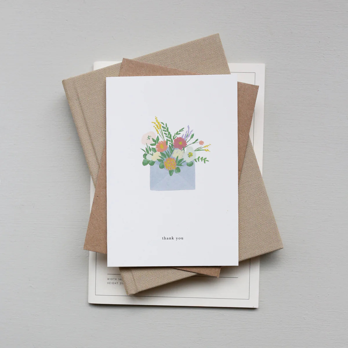 Postkort Flower Envelope/Thank You - By Kartotek Copenhagen