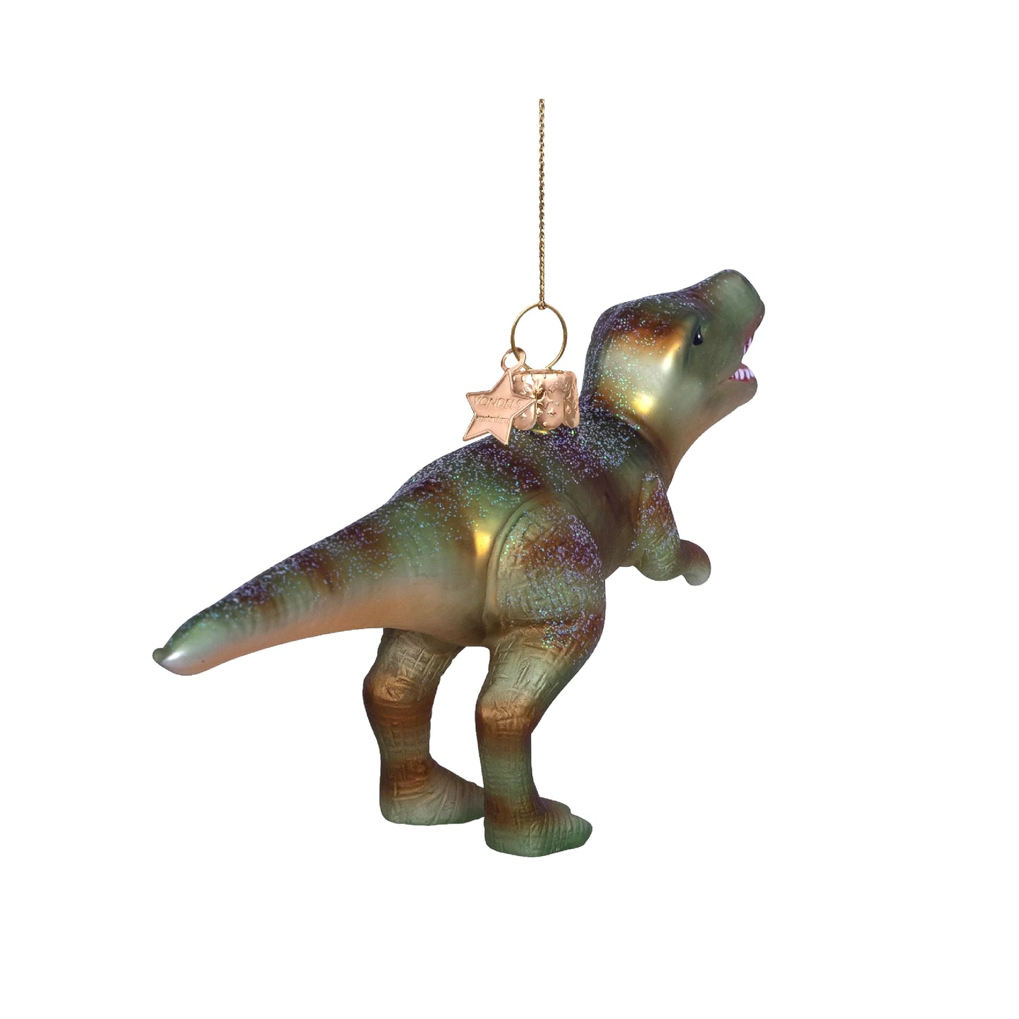 Grønn Dinosaur Julekule - av Vondels