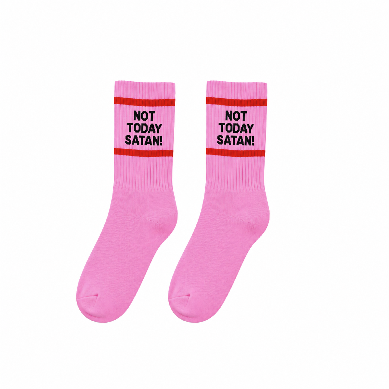 Not Today Satan! (Pink) Sokker - By HEIM Studio