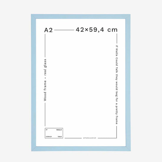 Light Blue Frame A2 - By Finders Keepers