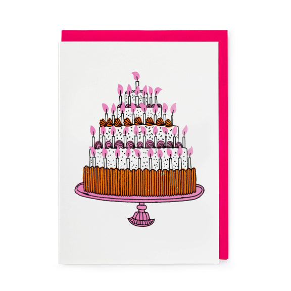 Postkort Bursdagskake A5 - By The Archivist Gallery