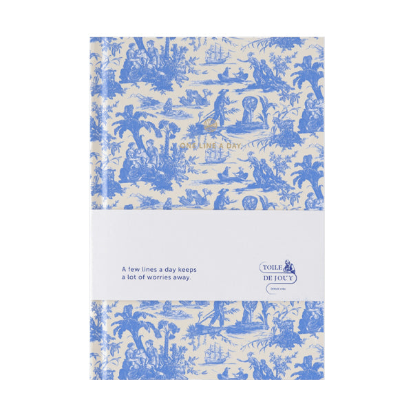 Notatbok One Lina A Day Toile De Joue Blå - By A-Journal Collection