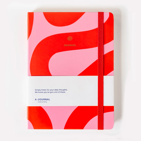 Notatbok Flow Rosa/Rød - By A-Journal Collection