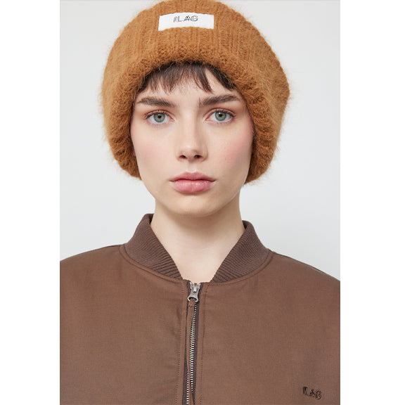 Eple Ribbed Beanie Tobacco - By ILAG