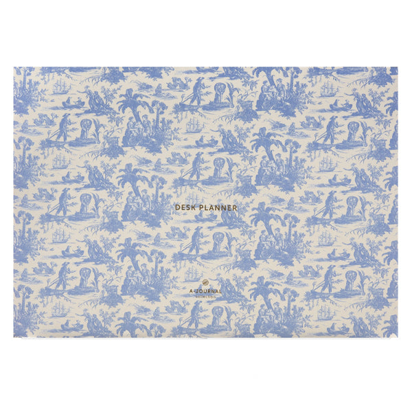Ukeplanlegger Toile De Jouy Blå - By A-Journal Collection