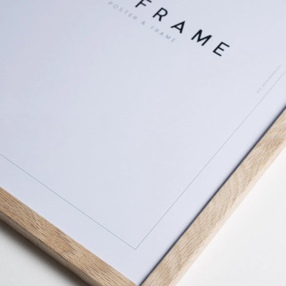 Ramme Lys Eik A4 - By Poster Club