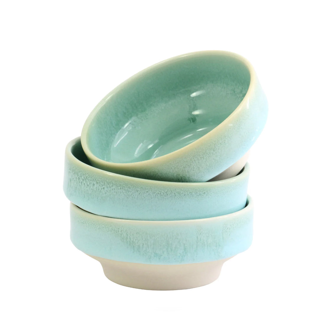 Dip Dish Finland Forrest Green - By Studio Arhoj keramikk-skåler med myk grønn glasur og bred, stødig fot i moderne form