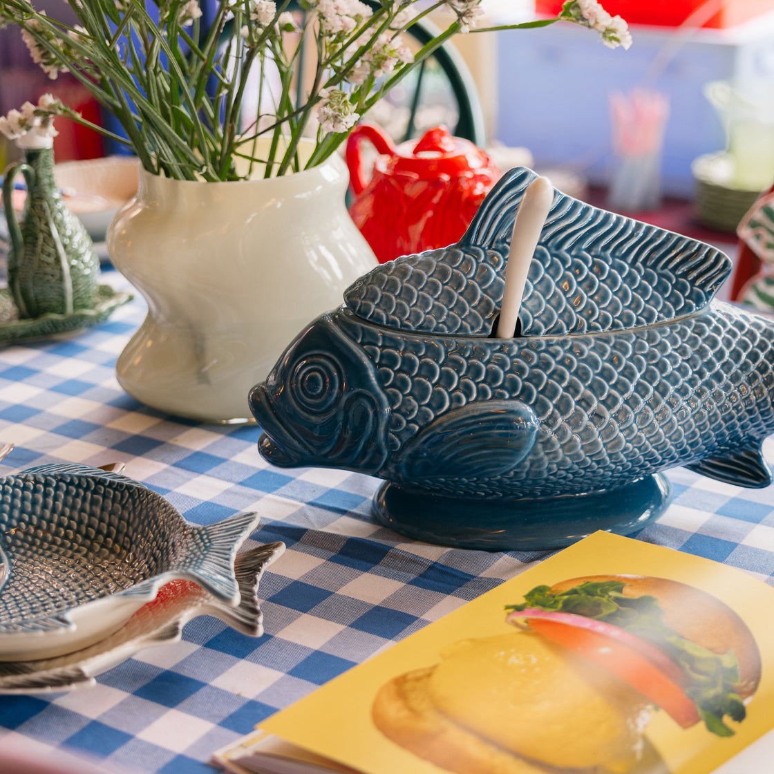 Suppeterrin Fisk Blå - By Heim Studio