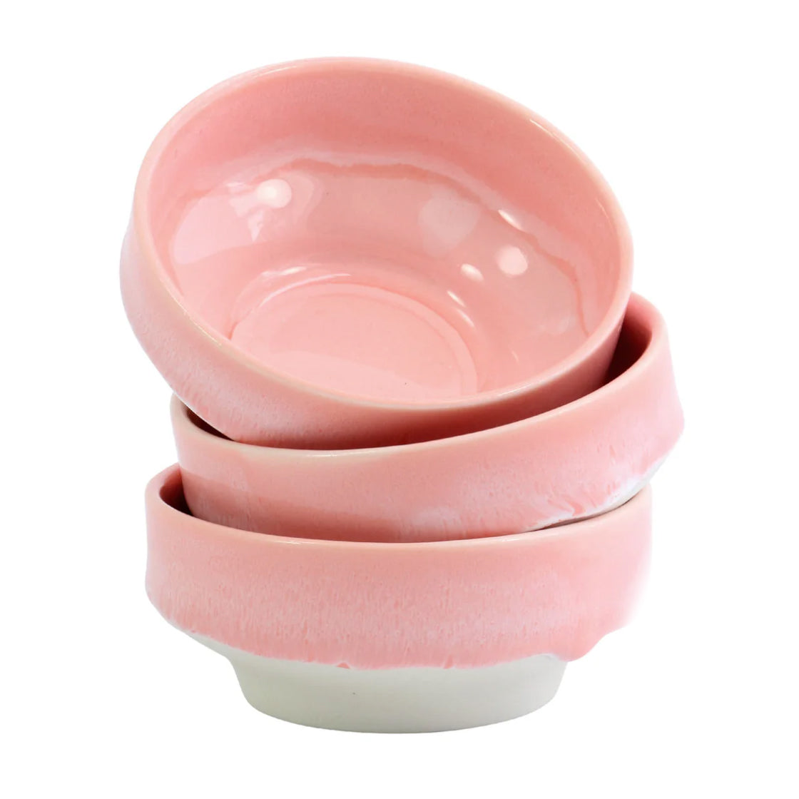 Dip Dish Fluffy Love - By Studio Arhoj liten rosa keramikk-skål med bred og stødig fot i myk form