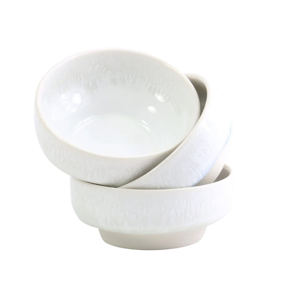 Dip Dish Sea Foam - By Studio Arhoj keramikk-skål i delikat hvittoner med bred og stabil fot i elegant design