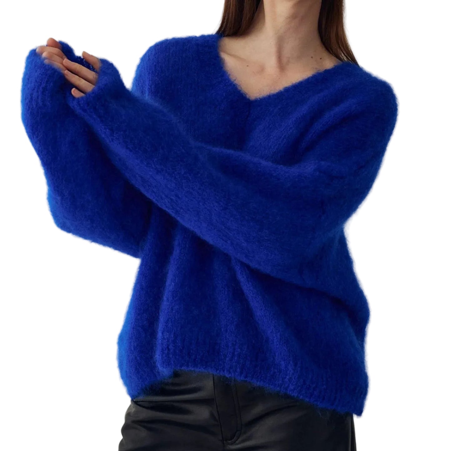 Genser Laia Knit Electric Blue - By Noella