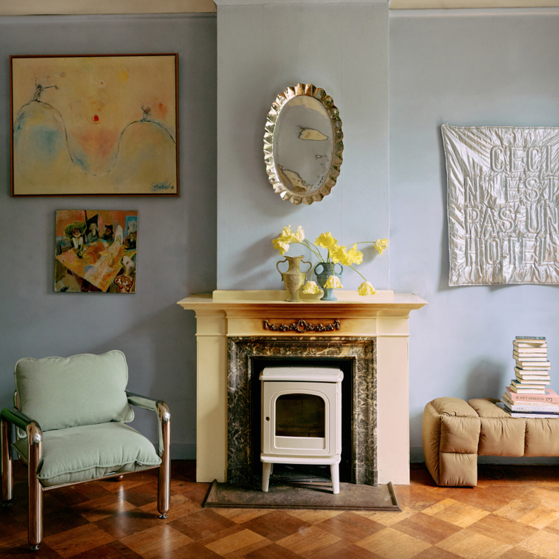 Chrom Serveringsfat Large - By HK Living i polert krom med elegant skulpturelt design som hever innredningen i rommet