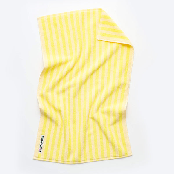 Naram Håndkle Pristine and Neon Yellow 50x80 - By Bongusta