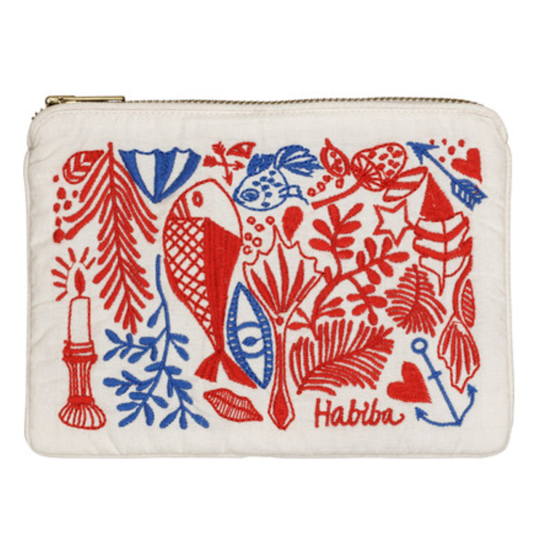 Bibi Brodert Datamappe Red - By Habiba