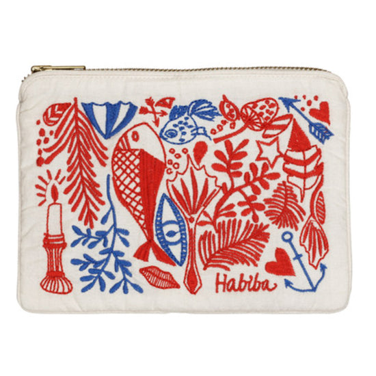 Bibi Brodert Datamappe Red - By Habiba