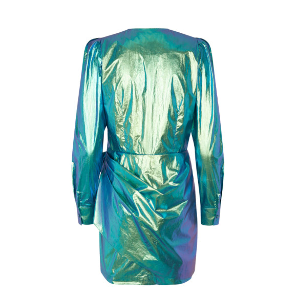 Load image into Gallery viewer, Yvonne Dress Green Holo - By Cras Copenhagen
