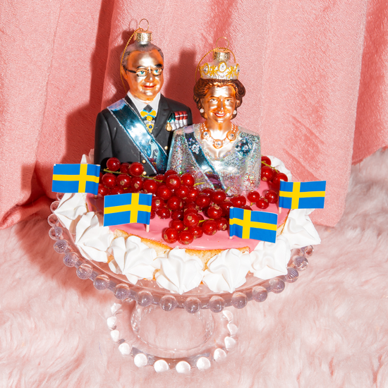 CARL GUSTAF og SILVIA Julekuler - By HEIM Studio - FORHÅNDSBESTILLING